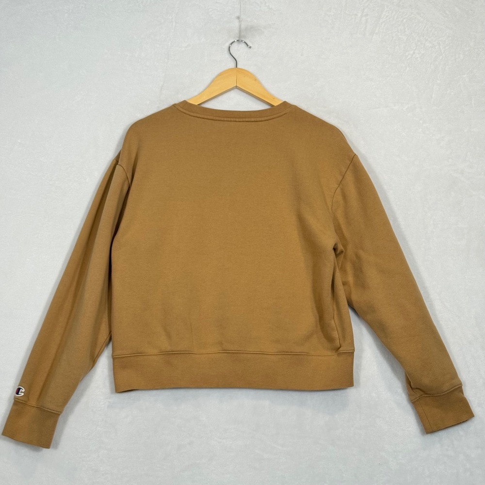 Champion Tan Brown Crewneck Sweatshirt Medium - Picture 5 of 8